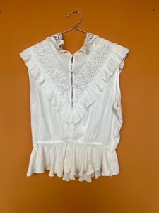 White Embroidered Top