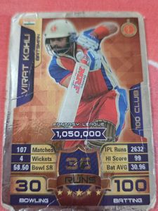 Virat Kohli Silver Foil 100 Club card