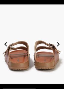 Brown Double Buckle Sandals