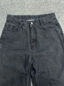 Gray Wide Leg Jeans