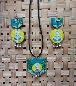 Handmade Fabric Jewellery Set