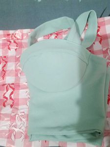Mint Green Bustier Crop Top