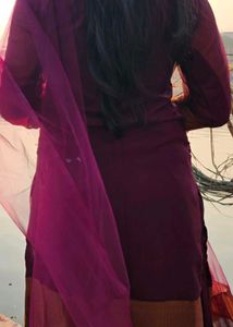 Elegant Purple Kurta Set