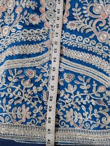 Elegant Blue Embroidered Lehenga Choli