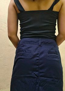 Navy blue skirt