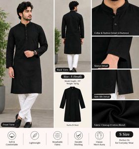black kurta