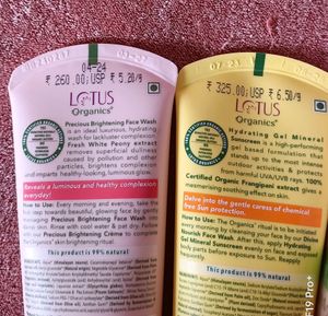 Lotus Organic Full Size Skincare Combo