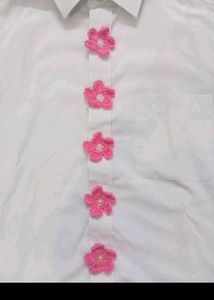 Handmade Crochet Flower Appliques