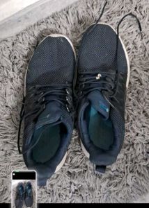 Blue &amp; Black Sneakers