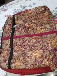 Quilted Floral Tote Bag
