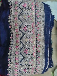Embroidered Navy Blue lace