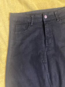 Black Denim Maxi Skirt
