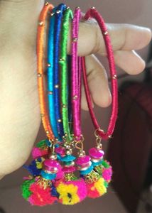 Colorful Silk Thread Bangles