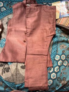 Embroidered Nehru Jacket &amp; Kurta Set