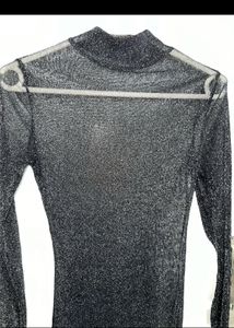 Black Net Dress With Inner