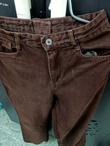 Brown Wide Leg Jeans