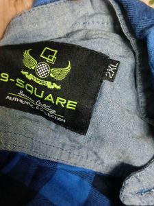Blue Plaid Men's Shirt