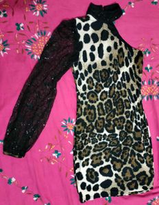 Leopard Print Mini Dress