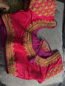 Elegant Pink Embroidered Blouse