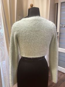 Fluffy Cropped Cardigan