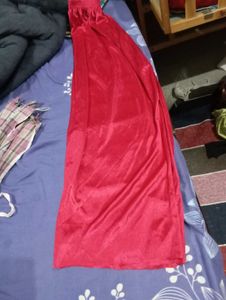 Red Lace Trim Nightgown