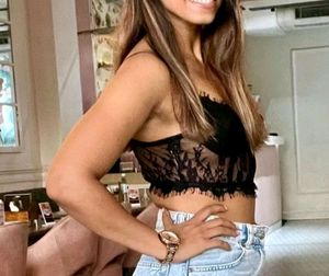 Coquette Black Corset Lace Cami Top/ Bralette
