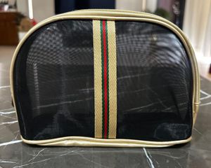 Stylish Transparent Mesh Cosmetic Pouch