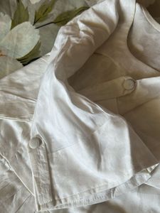 Beautiful self embossed Colton white dress
