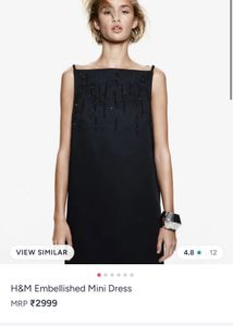Elegant Black Beaded Gown