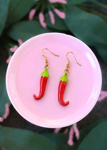 🌶️ Quirky Red Chilli Earrings