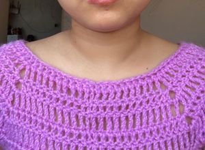 Lavender Crochet Crop Top