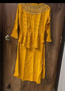 Mustard Yellow Party Dress