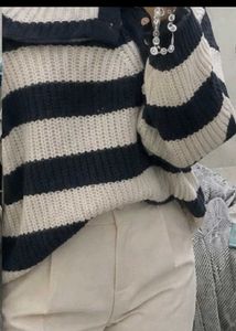 Striped Knit Sweater