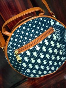Unique Print Round Sling Bag
