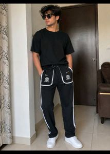 mens Black track pant (new)