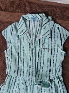 Striped Girls' Jumpsuit