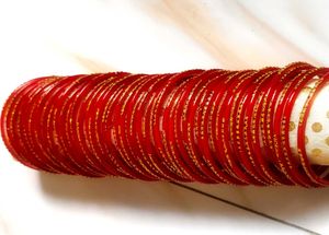 Red &amp; Gold Bangle Set