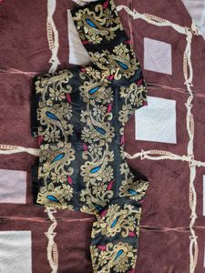 Black Embroidered Blouse