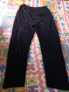 Comfortable Black Velour Pants