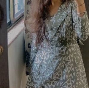 Embellished Printed Kurta Set