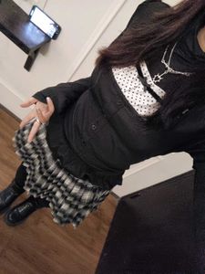 Y2k Black milkmaid top🗝🪽