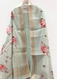 Green Kurta Set with Organza Dupatta