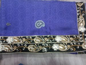 Elegant  Sequined Saree ( fix price)