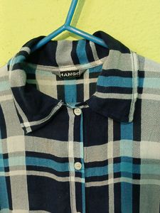 Blue &amp;white Check Dress