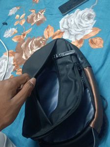 Stylish Black USB Sling Bag