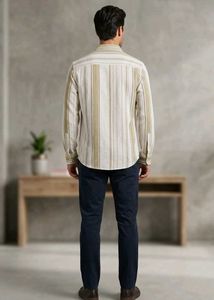 Easy Buy Men's Mandarin Collar Full Sleeve shirt