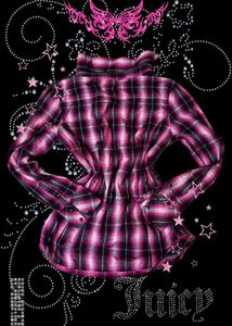 Y2K/goth Pink Plaid Button-Up shirt