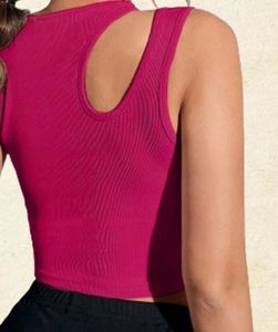 Ribbed Cutout Tank Top