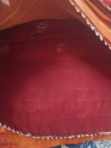 Orange and Red Ombre Saree
