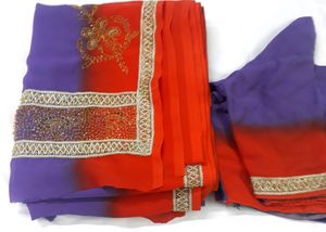 Saree blouse Eid Offer multi cut work lace kardana
